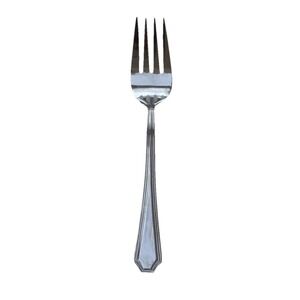 Wallace‎ Arlington Serving Fork 18/10 Stainless Flatware Outlined Edge Glossy